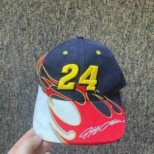 Vintage y2k NASCAR Autographed Jeff Gordon Cap